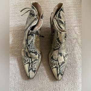 Sam Edelman snakeskin booties